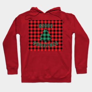 Merry Christmas Buffalo Plaids Christmas Tree Hoodie